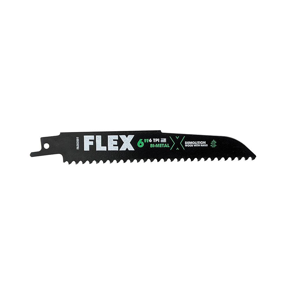 FLEX Demolition Reciprocating Saw Blade Set With Case 12pc - Flockneti