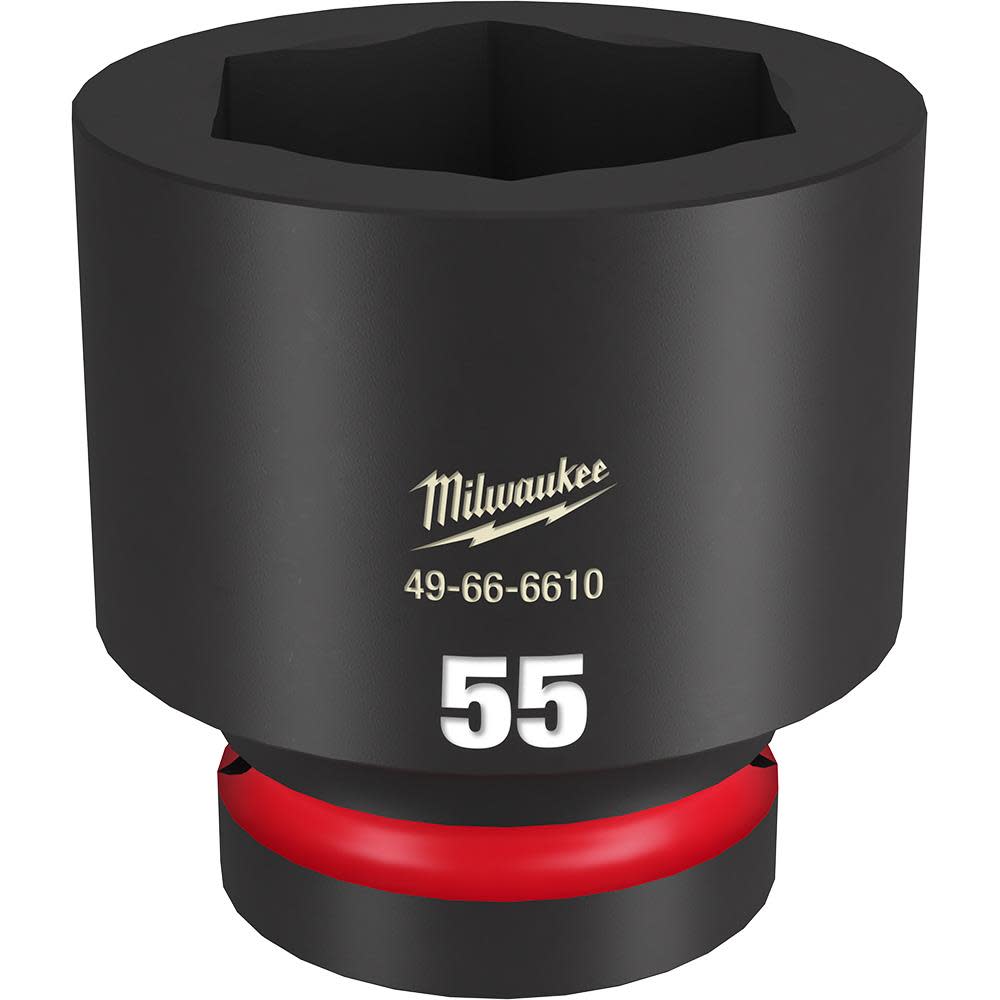 Milwaukee Impact Socket 1″ Drive 55mm Standard 6 Point - Flockneti
