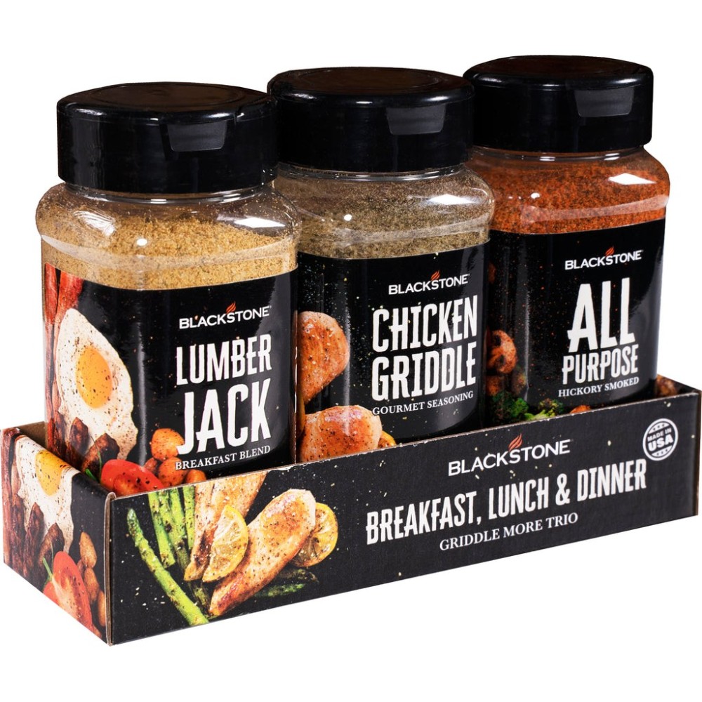Blackstone Glass Bottles Seasoning Blend All Purpose 3pk - Flockneti