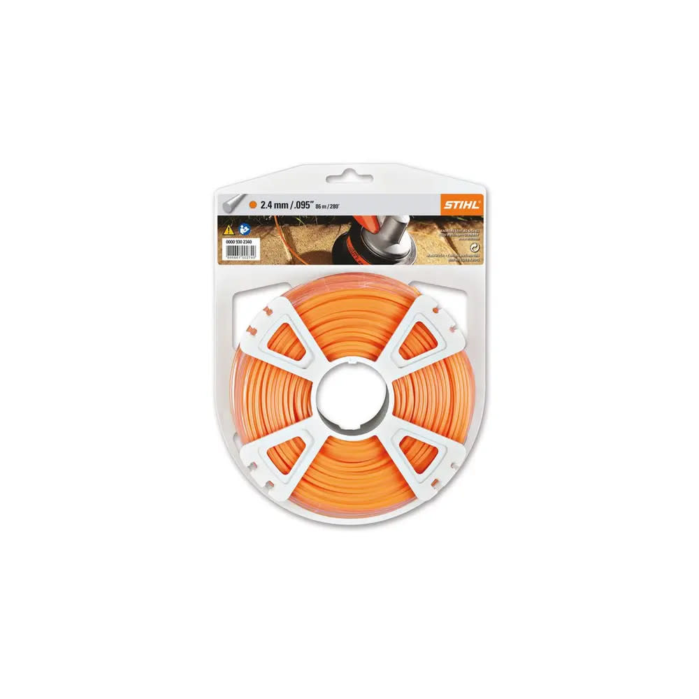 Stihl 0.095″ Diameter x 280′ Orange Nylon Trimmer Line - Flockneti