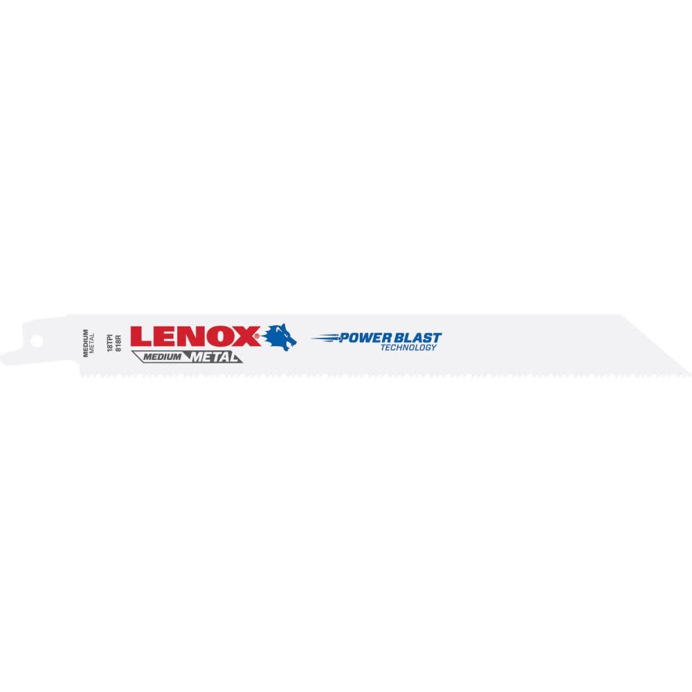Lenox Reciprocating Saw Blade B818R 8″ X 3/4″ X .035″ X 18 TPI 25pk - Flockneti