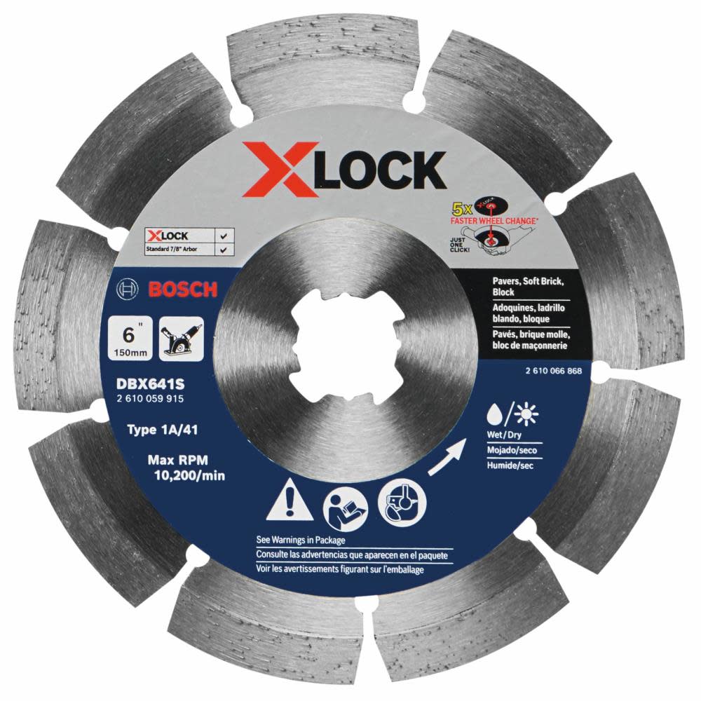 Bosch 6″ X LOCK Segmented Diamond Blade - Flockneti