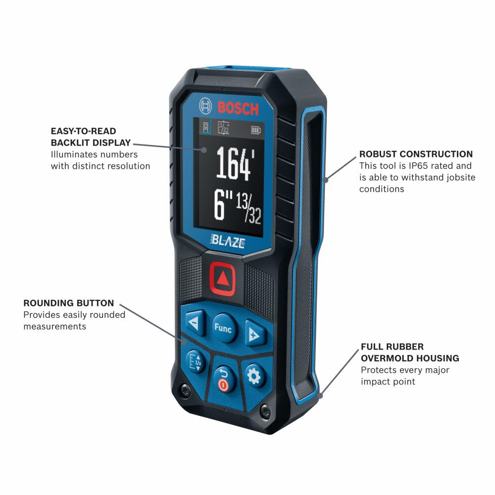 Bosch BLAZE Laser Measure 165′ - Flockneti