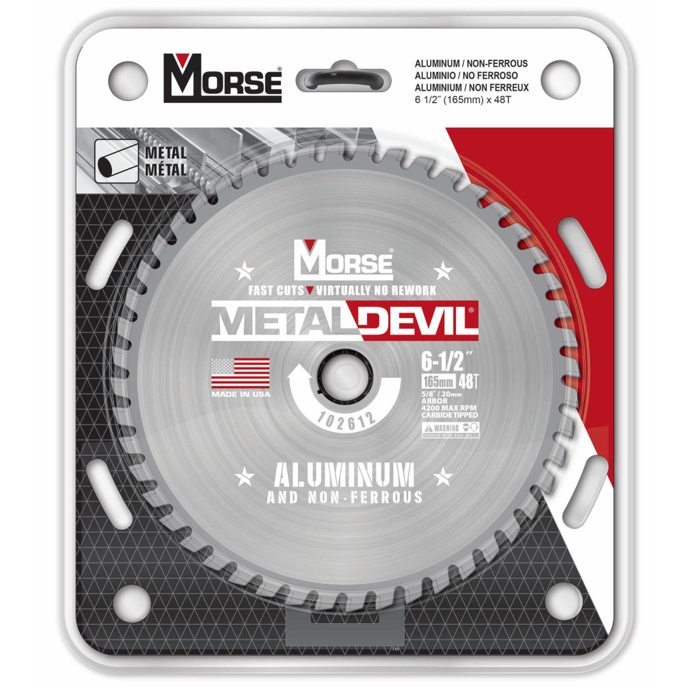 MK Morse 6 1/2″ 48 Tooth Metal Devil Circular Saw Blade - Flockneti