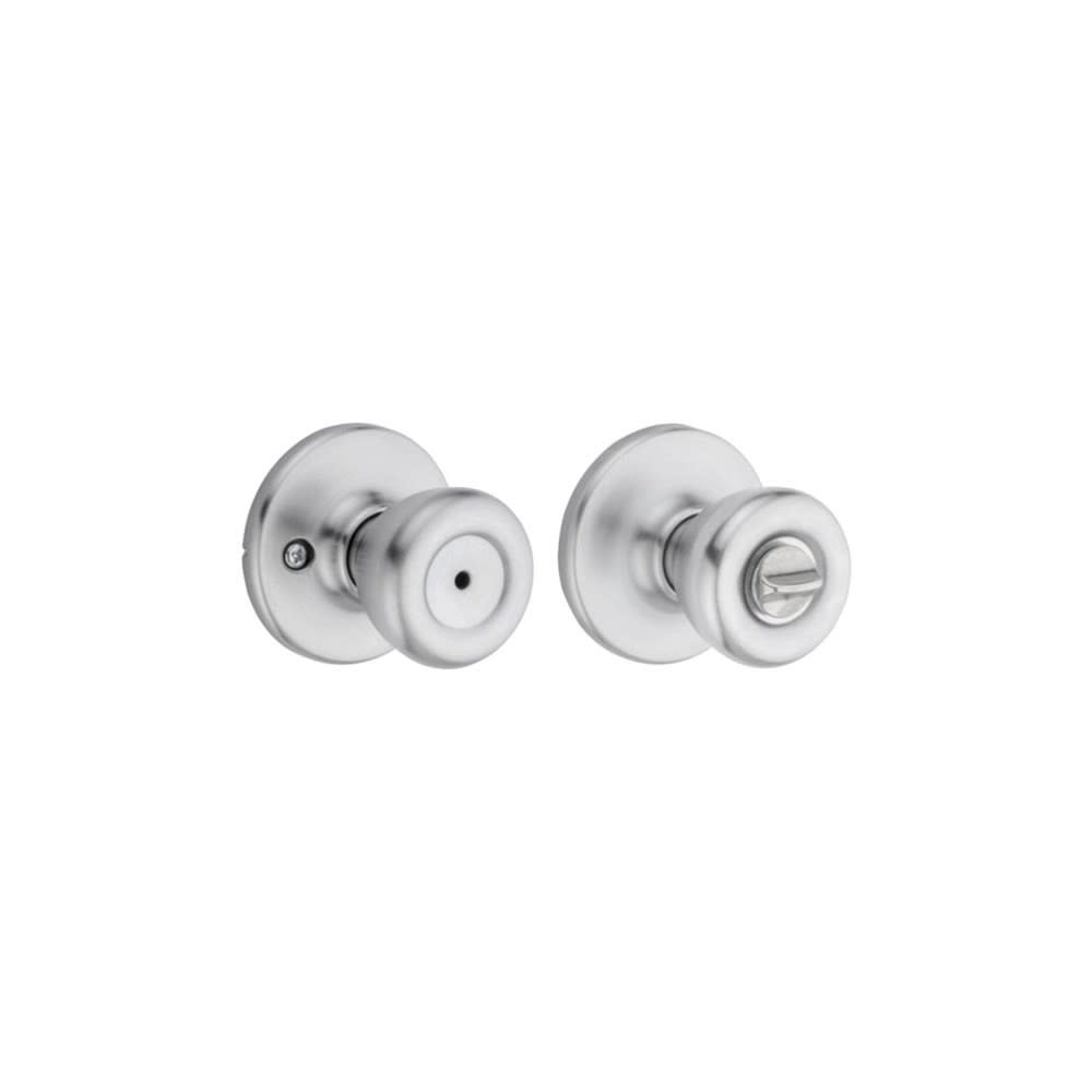 Kwikset Satin Chrome Bed/Bath Tylo Mobile Home Privacy Door Knob Set - Flockneti