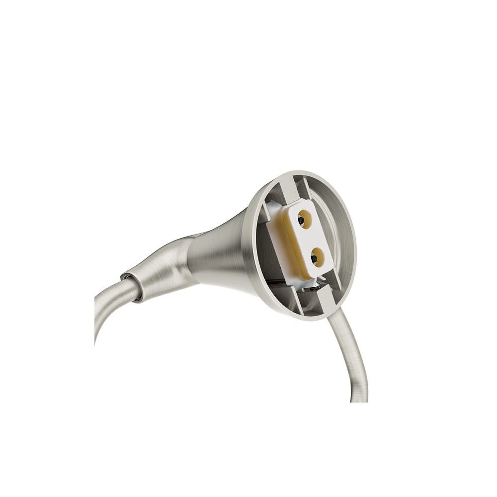 Moen Tiffin Brushed Nickel Towel Ring with Press & Mark Stamp - Flockneti