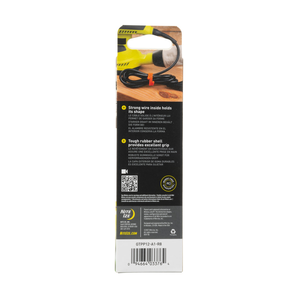 Nite Ize Gear Tie ProPack 12″ 12pk Assorted - Flockneti