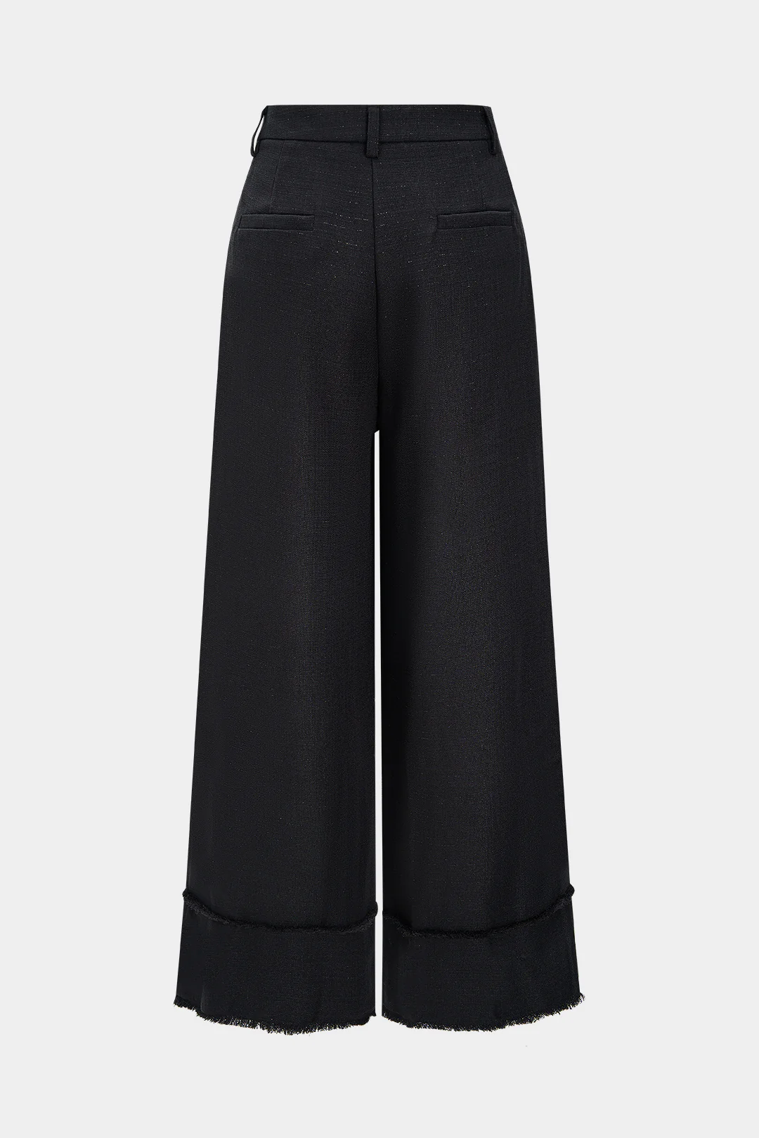 Ribbed Ruched High Waist Trousers - Flockneti