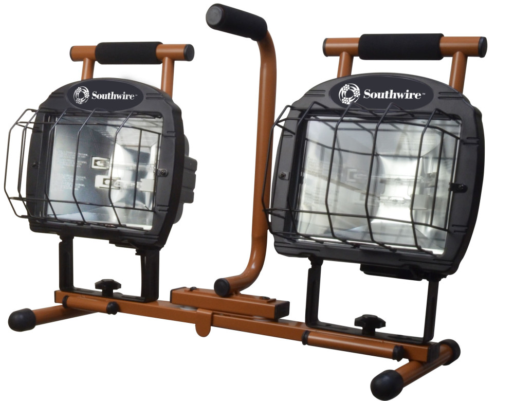 Southwire Tripod Work Light 1400 Watt Halogen Twin Head - Flockneti
