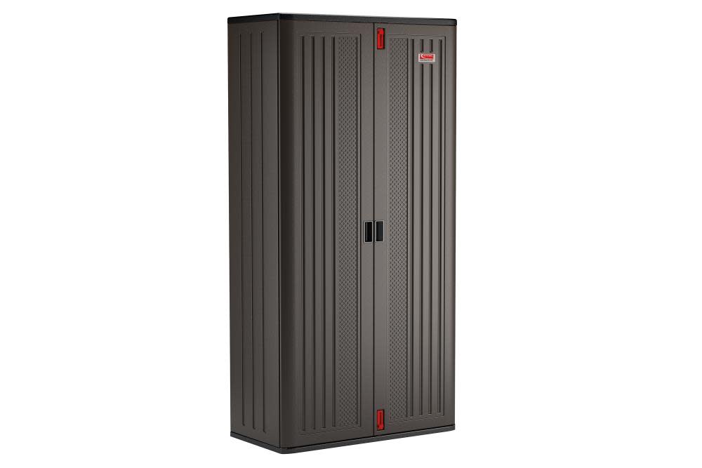 Suncast Mega Tall Storage Cabinet – 4 Shelf - Flockneti