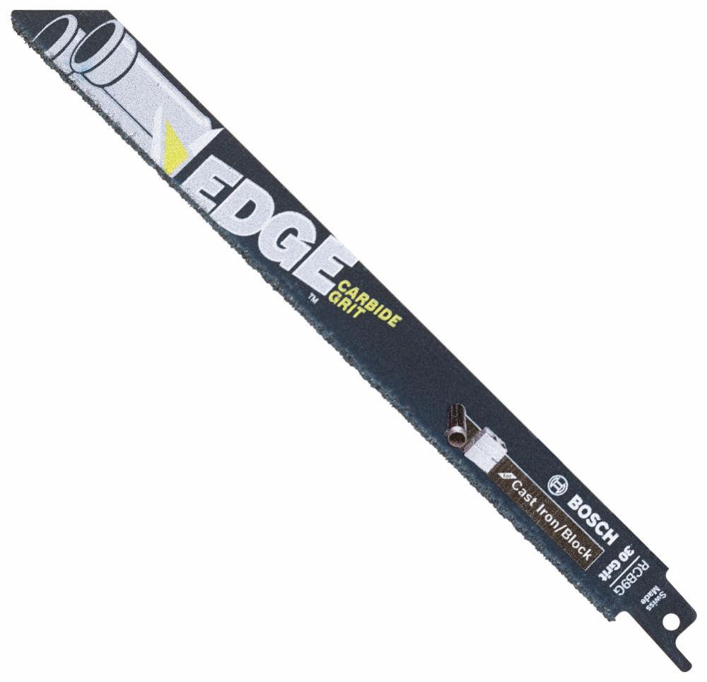 Bosch 9 In. 30 Grit Carbide-Grit Edge Reciprocating Saw Blade for Cast Iron/Block - Flockneti