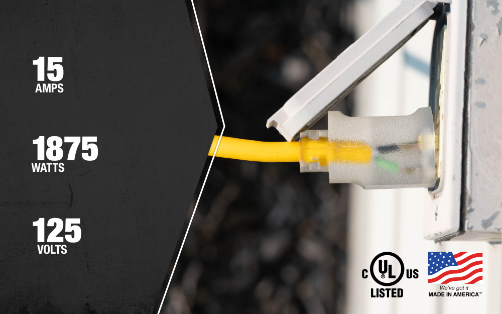 Southwire Extension Cord 14/3 SJEOOW 25′ - Flockneti