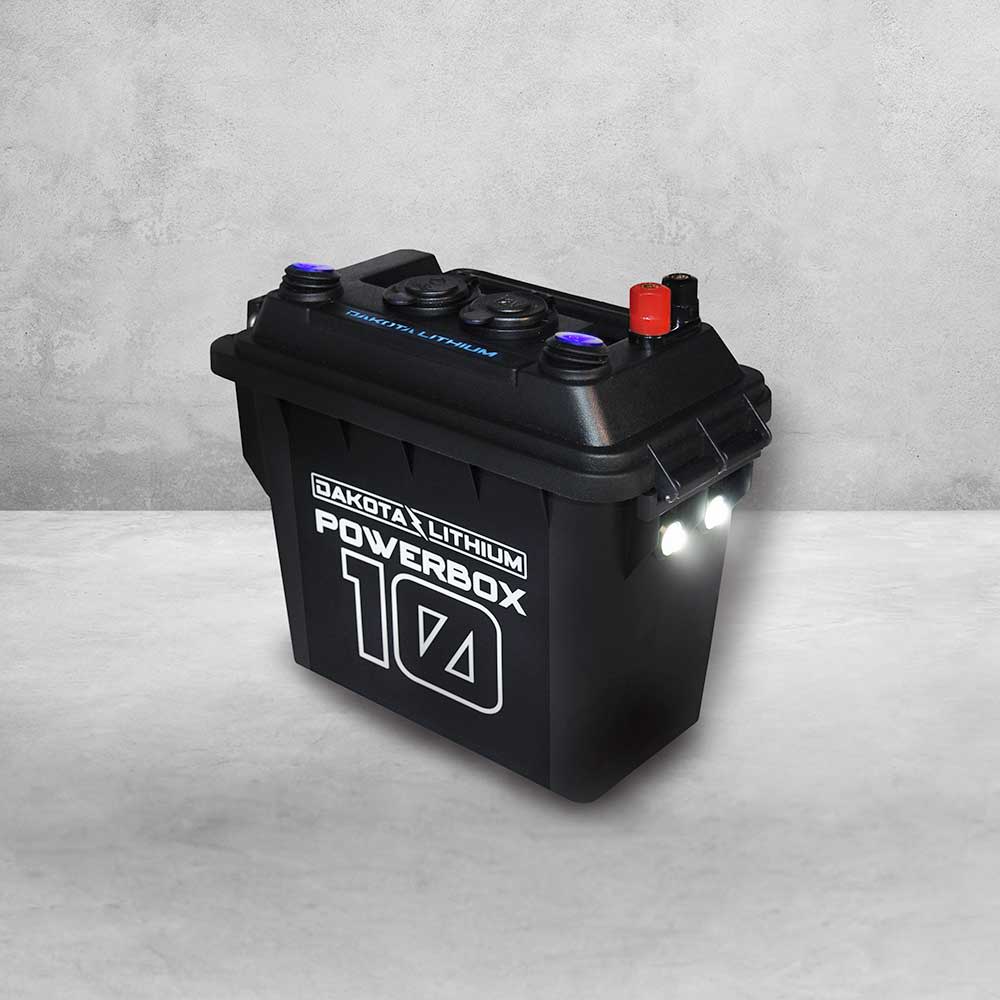 Dakota Lithium 12V 10Ah Power Box 10 Battery with Charger - Flockneti