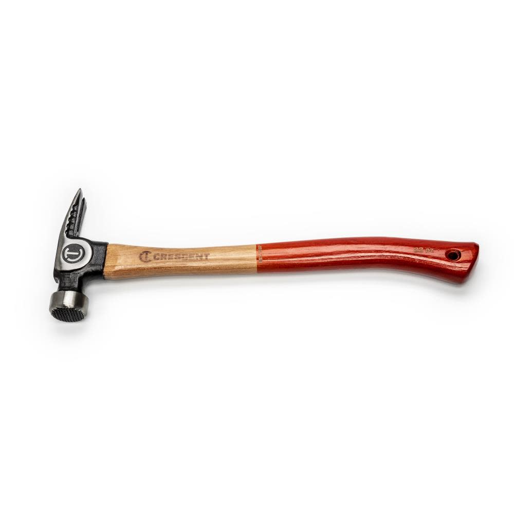 Crescent Framing Hammer Milled Face 22oz with Wood Handle - Flockneti