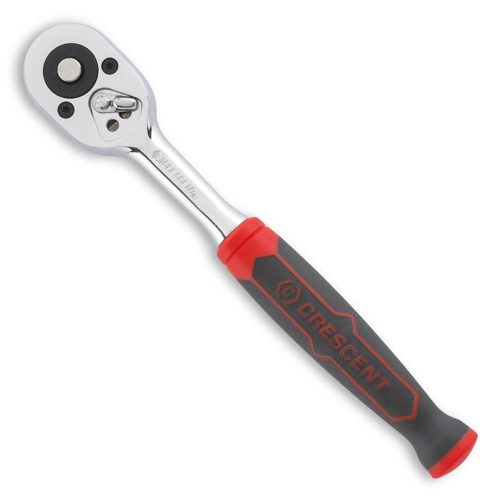 Crescent 1/4 Drive 72 Tooth Quick Release Dual Material Teardrop Ratchet 8-1/2 In.” - Flockneti