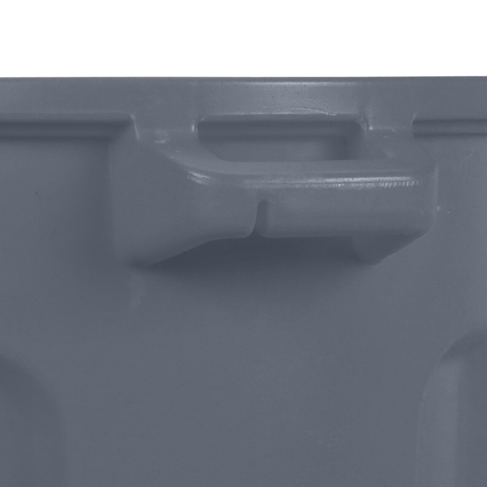 Toter 20 Gallon Round Trash Can with Lift Handle Dark Gray Granite - Flockneti