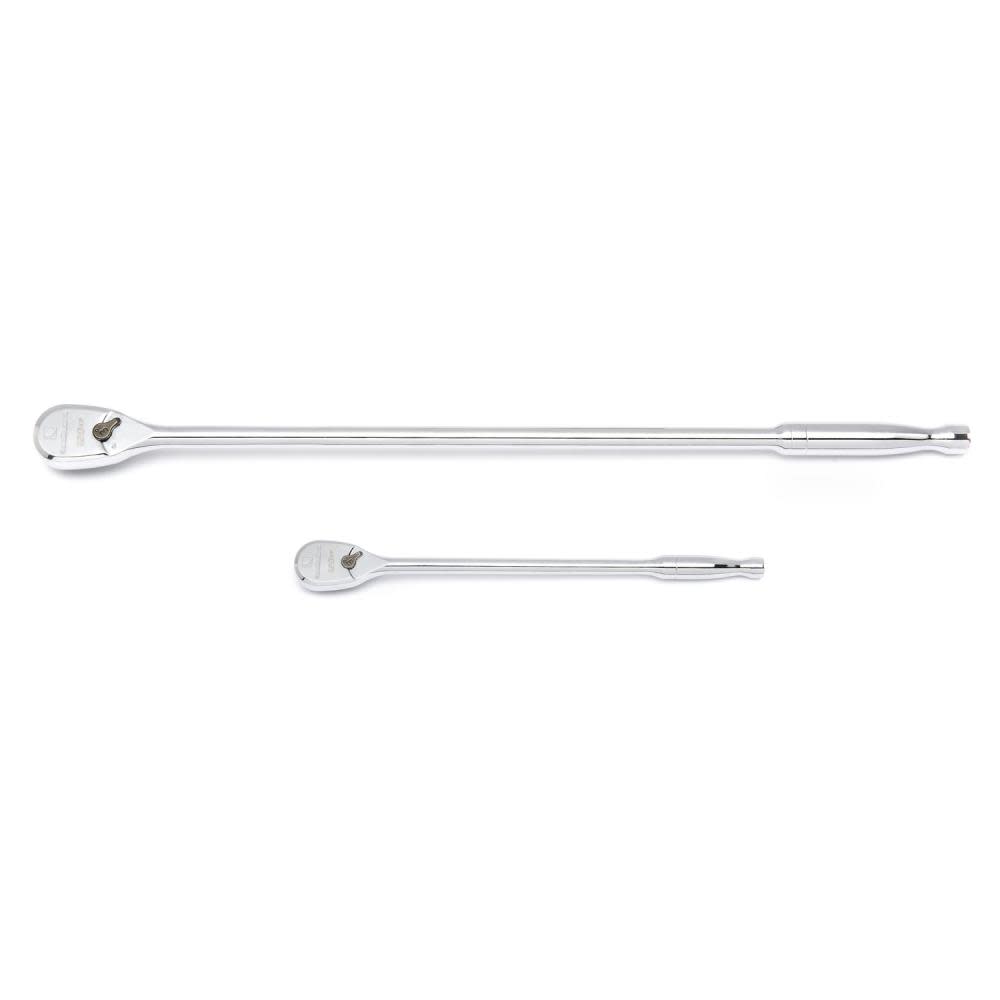 GEARWRENCH 120XP Extra Long Handle Ratchet Set 2 Pc 1/4 & 3/8 In. Drive - Flockneti