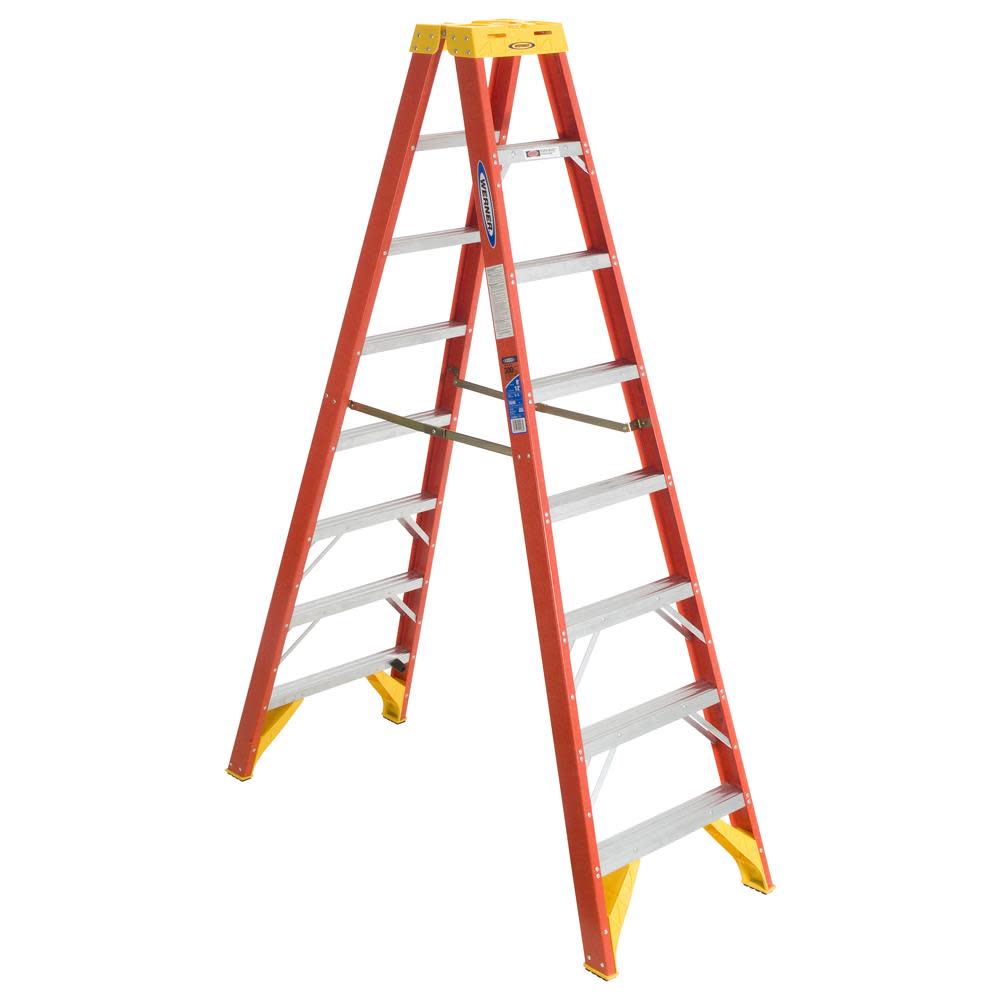 Werner 8 Ft. Type IA Fiberglass Twin Ladder - Flockneti
