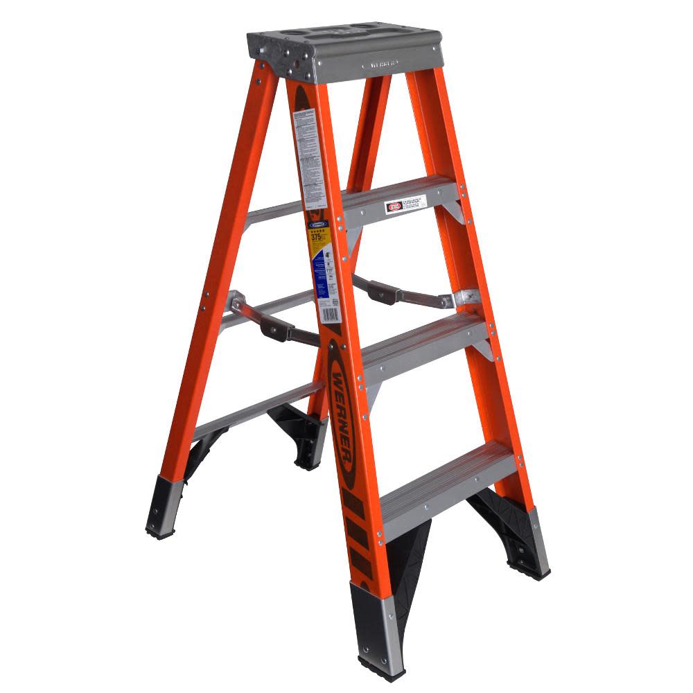 Werner 7404 4ft Type IAA Fiberglass Step Ladder - Flockneti