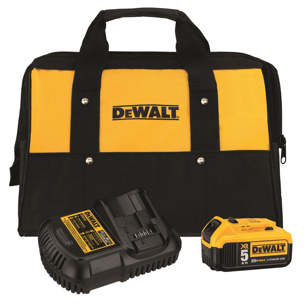 DEWALT 20V MAX 4 1/2 Cut Off Tool with 5Ah Kit with Bag Bundle - Flockneti