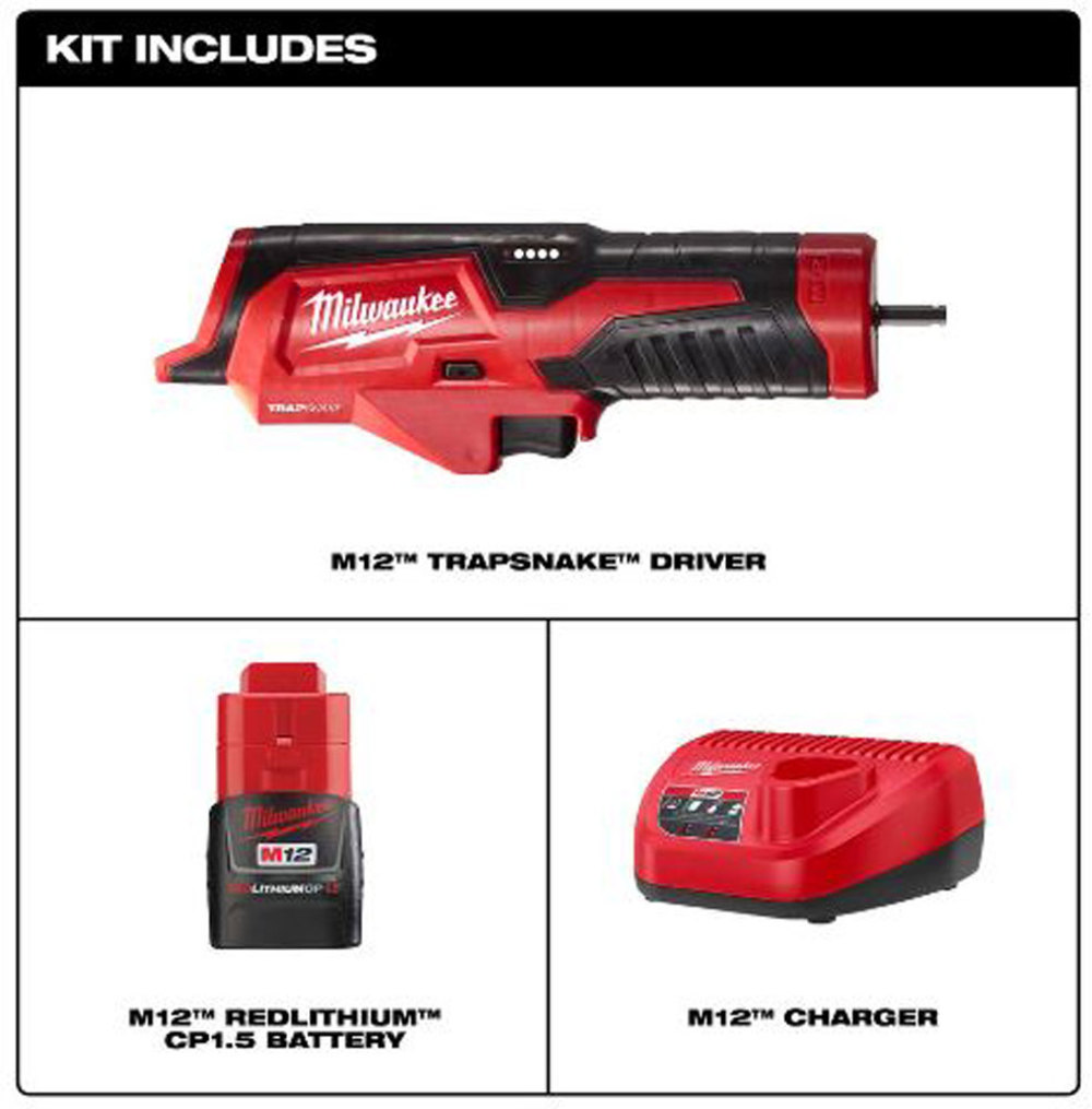 Milwaukee M12 TRAPSNAKE Driver Kit - Flockneti