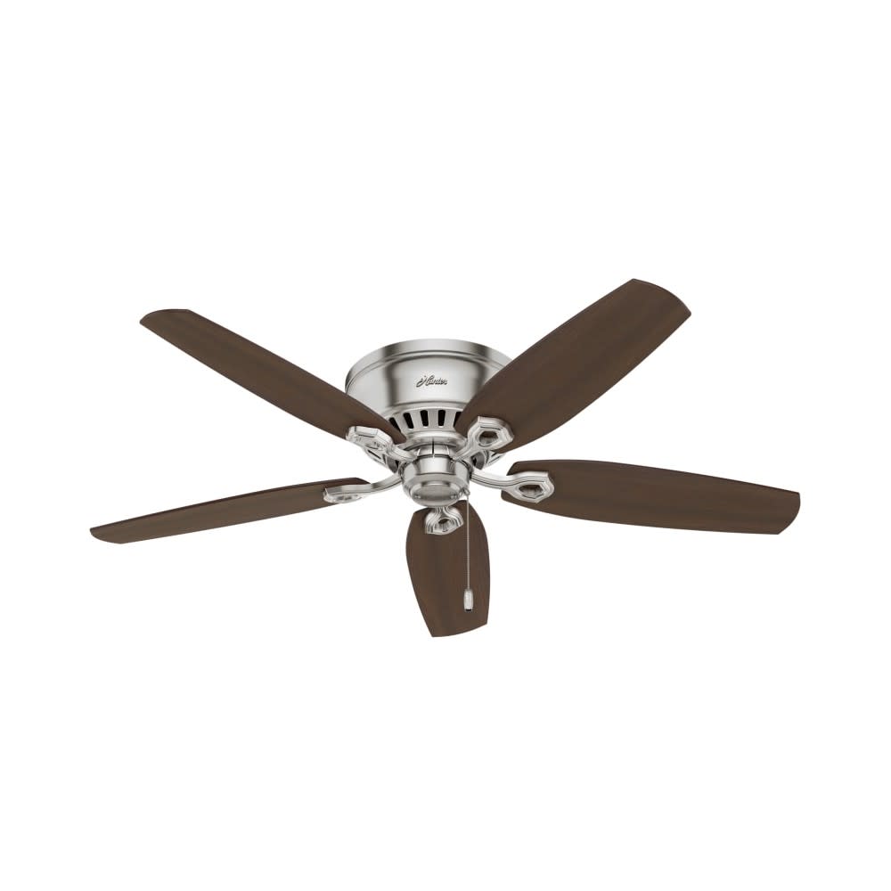 Hunter Fan Builder Ceiling Fan 52″ Brushed Nickel Brazilian Cherry - Flockneti