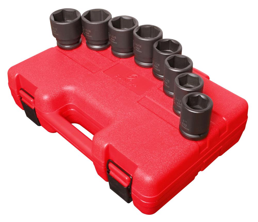 Sunex 3/4 In. Drive SAE Impact Socket Set 8 pc. - Flockneti