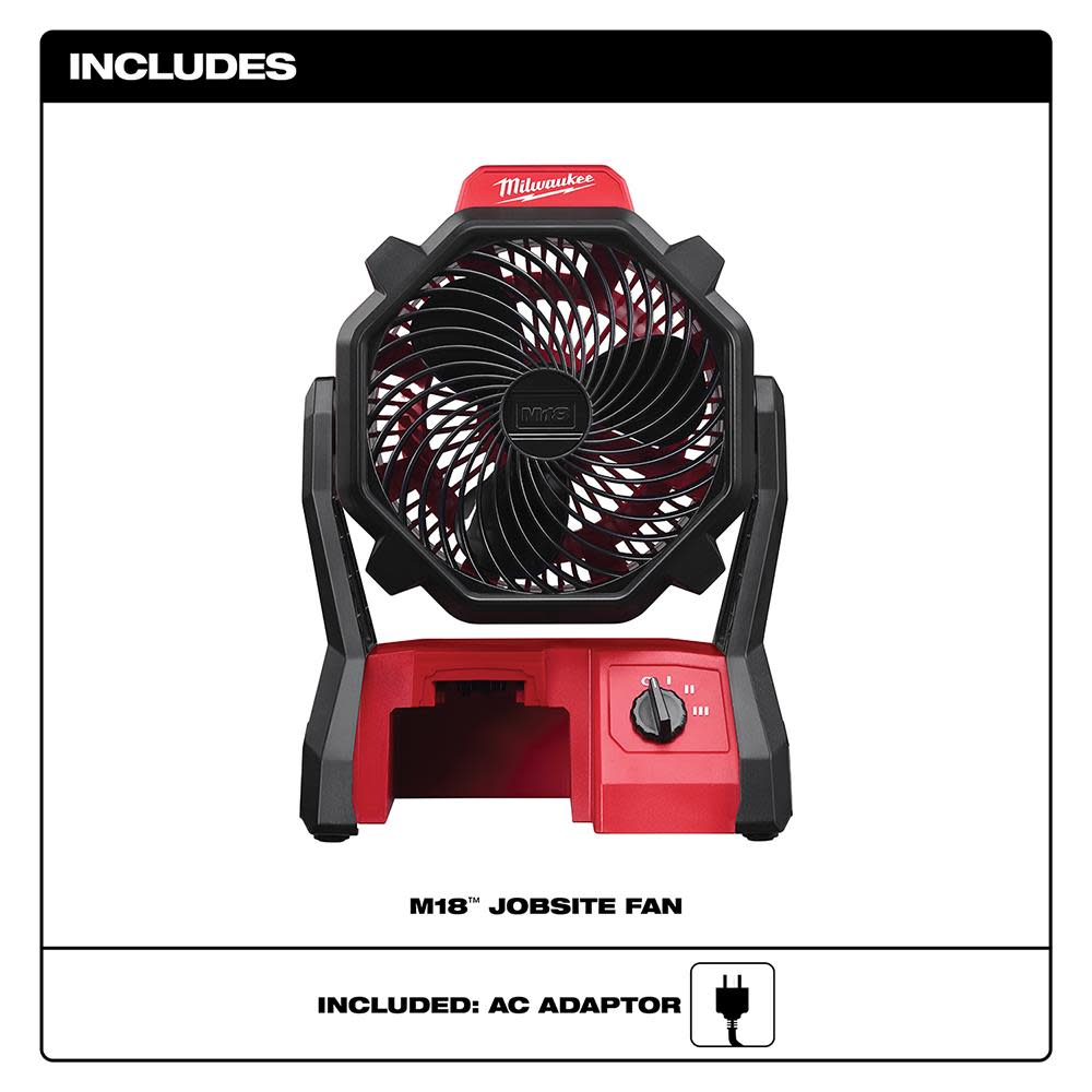 Milwaukee M18 Jobsite Fan (Tool Only) - Flockneti