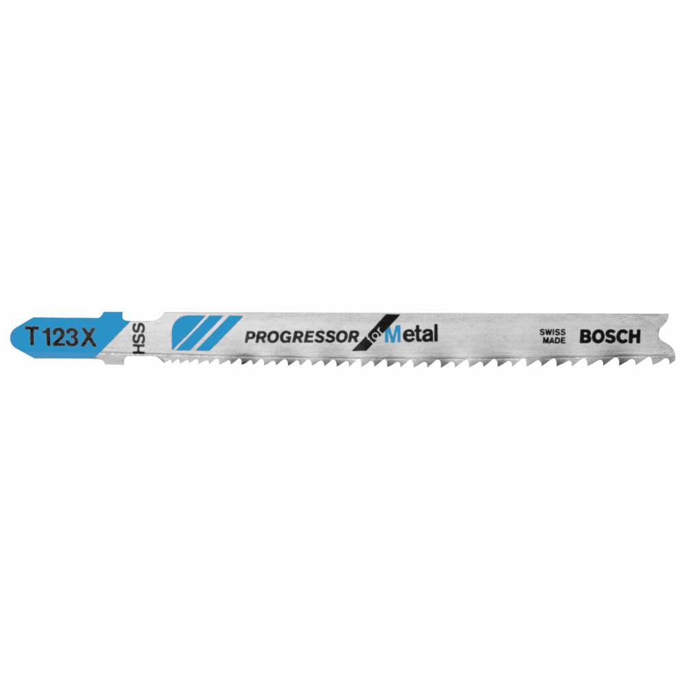 Bosch 100 pieces 4 In. 10-24P TPI Progressor for Metal T-Shank Jig Saw Blades - Flockneti