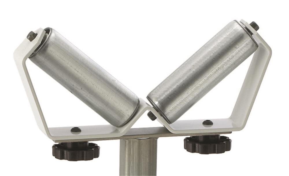 HTC Pipe Stand V Head Roller Super Duty Adjustable 26-1/2 In to 43-1/2 In Tall - Flockneti
