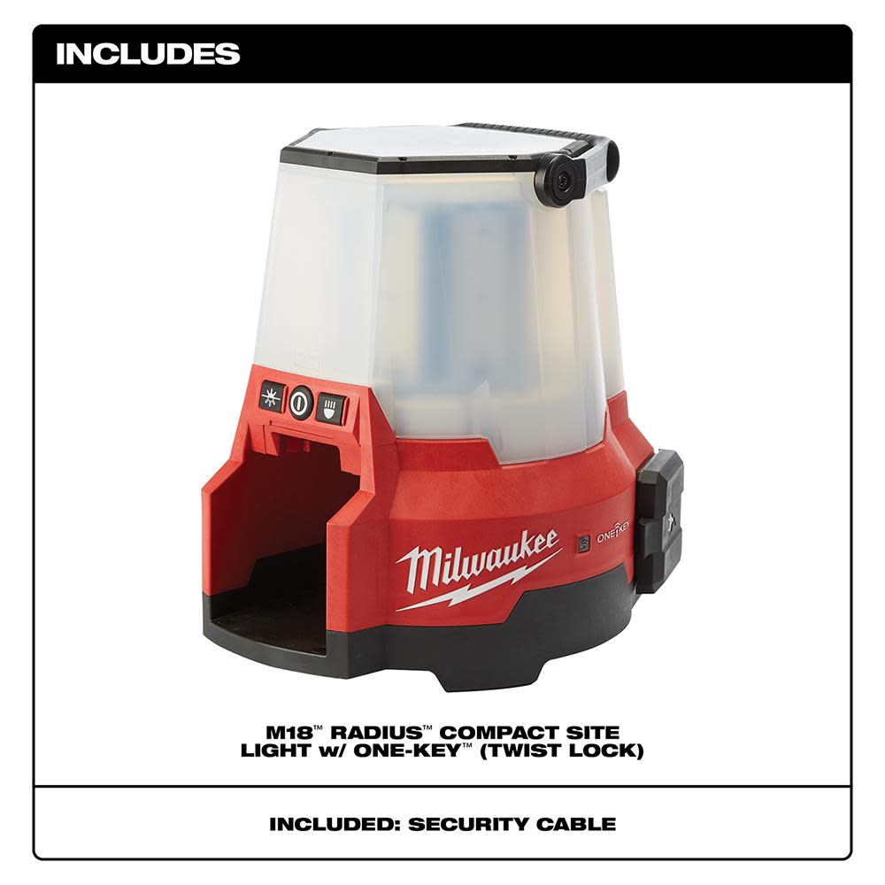 Milwaukee M18 RADIUS CPT Site Light with One-Key (Twist lock) - Flockneti