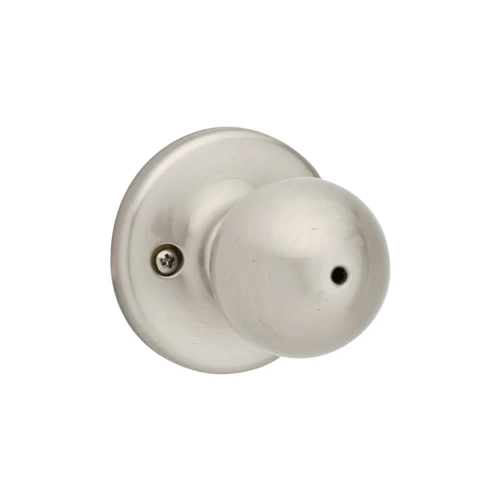 Kwikset Satin Nickel Bed/Bath Polo Privacy Door Knob Set - Flockneti