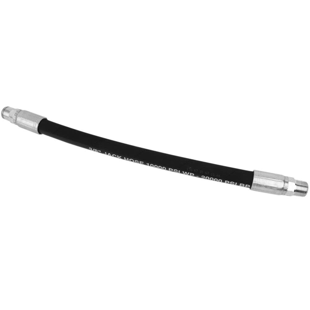 Milton Hydraulic Hose Assembly Jack Hose 10000 PSI 3/8″ MNPT 3/8″ Hose ID x 24″L - Flockneti