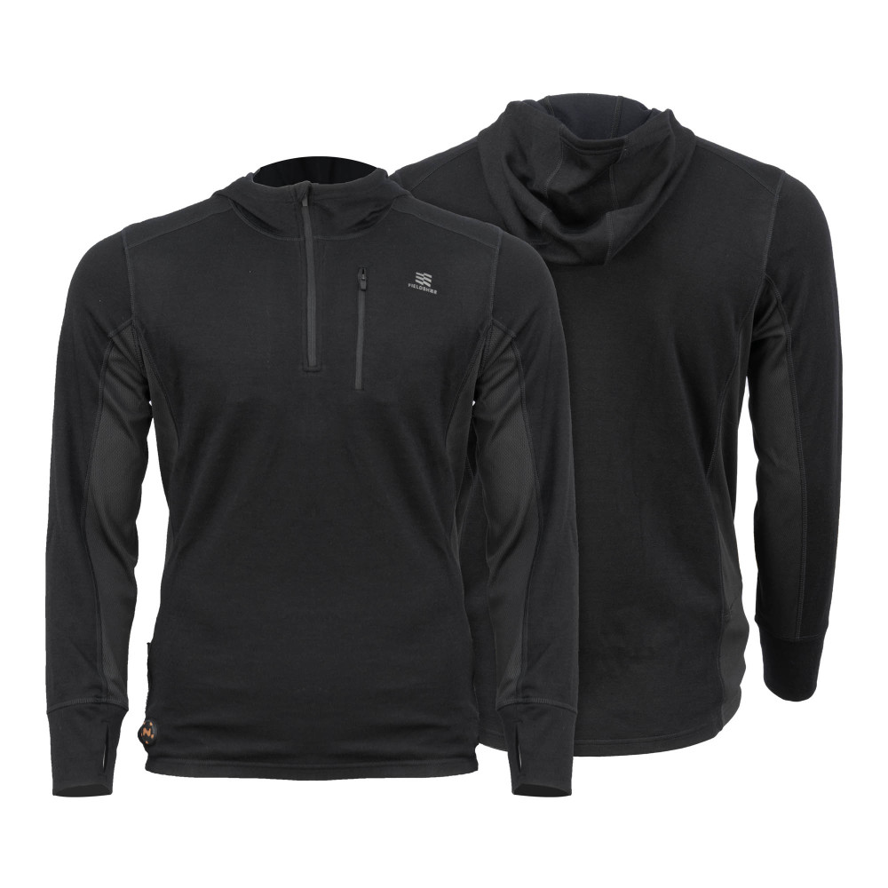 Mobile Warming Merino Heated Baselayer Shirt Mens 7.4V Black XL - Flockneti