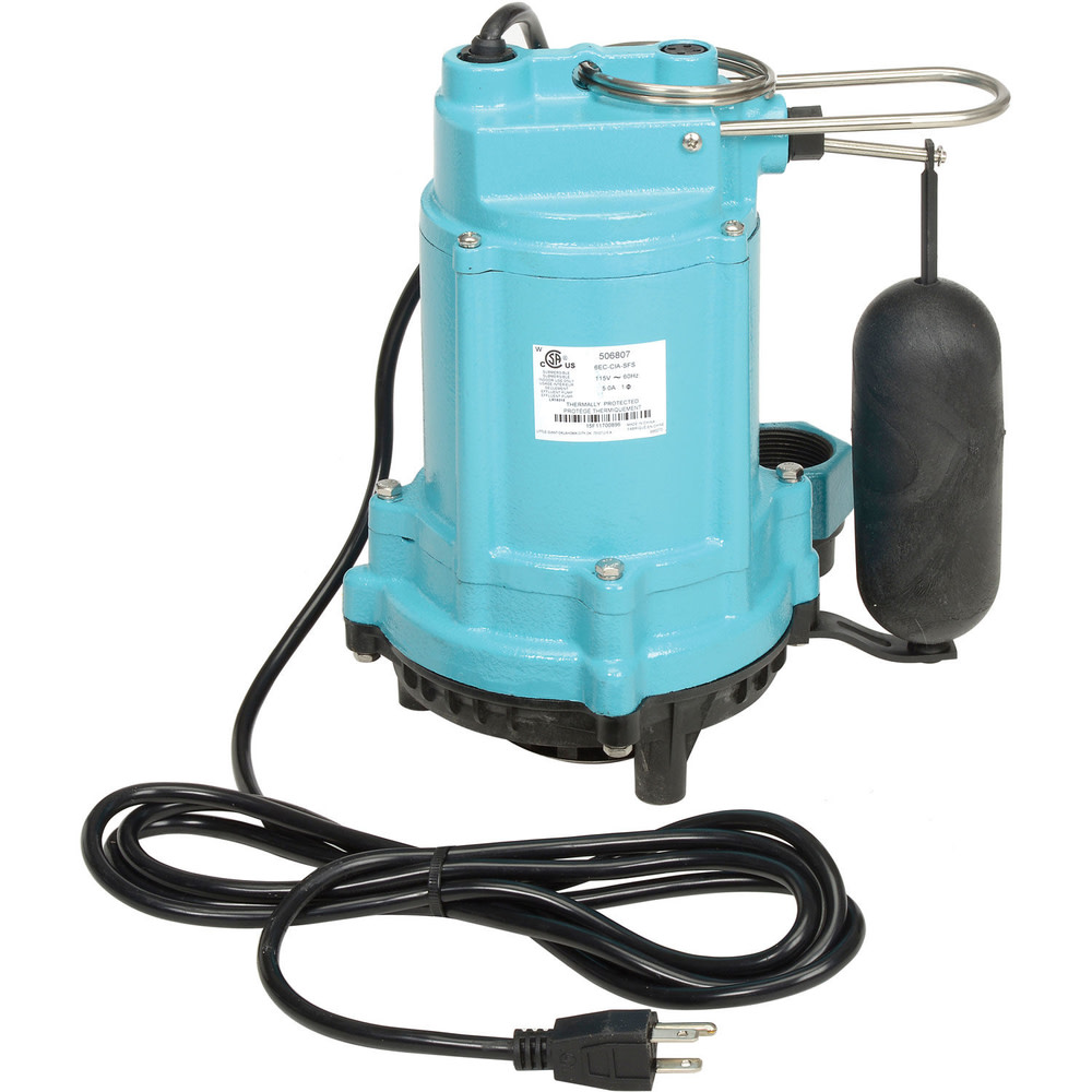Little Giant Pump 6EC-CIA-SFS 1/3HP 115V Automatic Submersible Utility Pump 10′ Cord - Flockneti