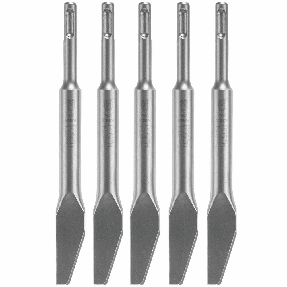 Bosch 5 pc. 1/8 In. Mortar Knife SDS-plus Bulldog Xtreme Hammer Steel - Flockneti