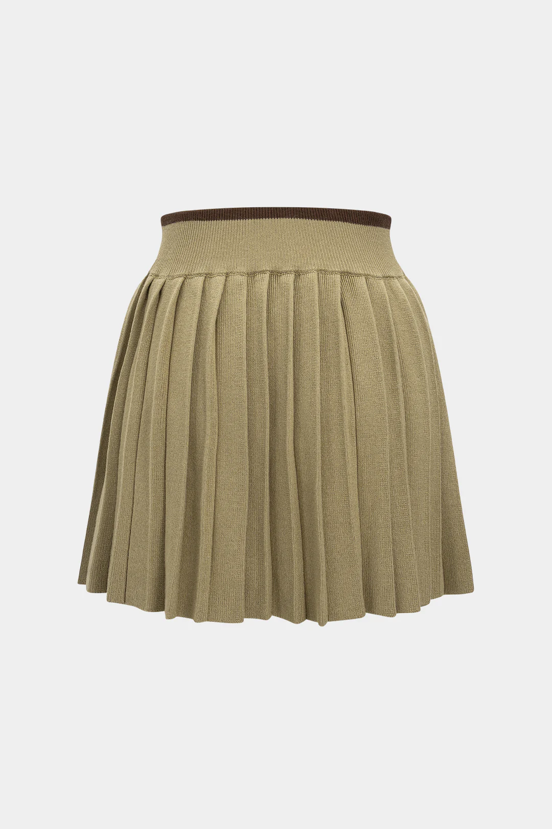 Knit Patchwork High Waist Skirt - Flockneti
