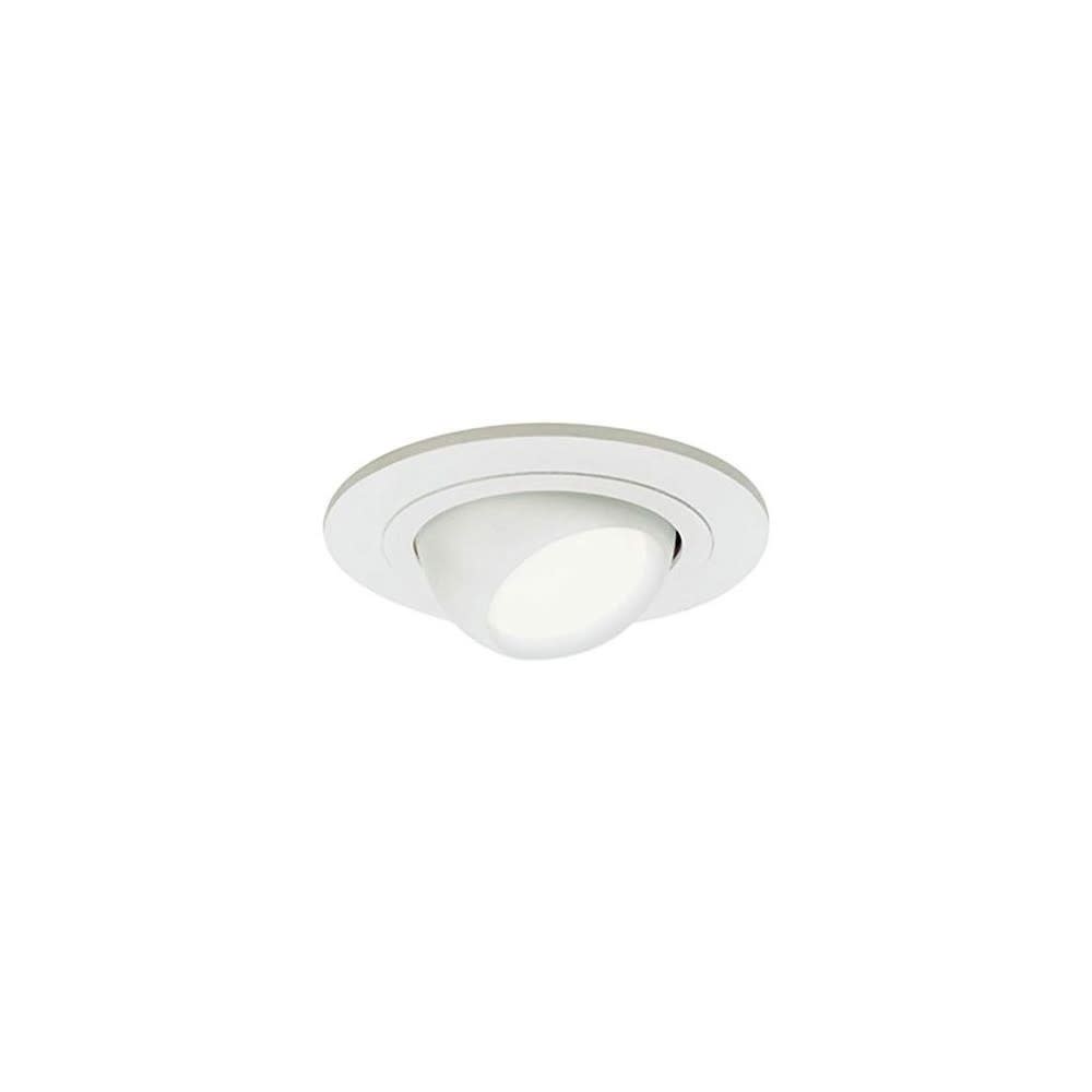 Halo 4″ White Recessed Light Adjustable Eyeball Trim - Flockneti