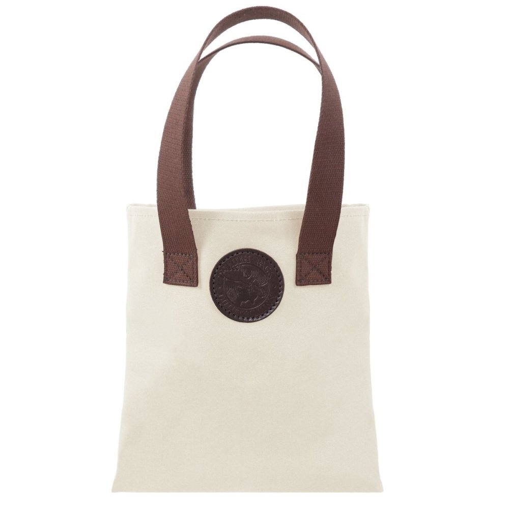 Duluth Pack 6 Liter Capacity Natural Canvas Box Style Promo Tote - Flockneti