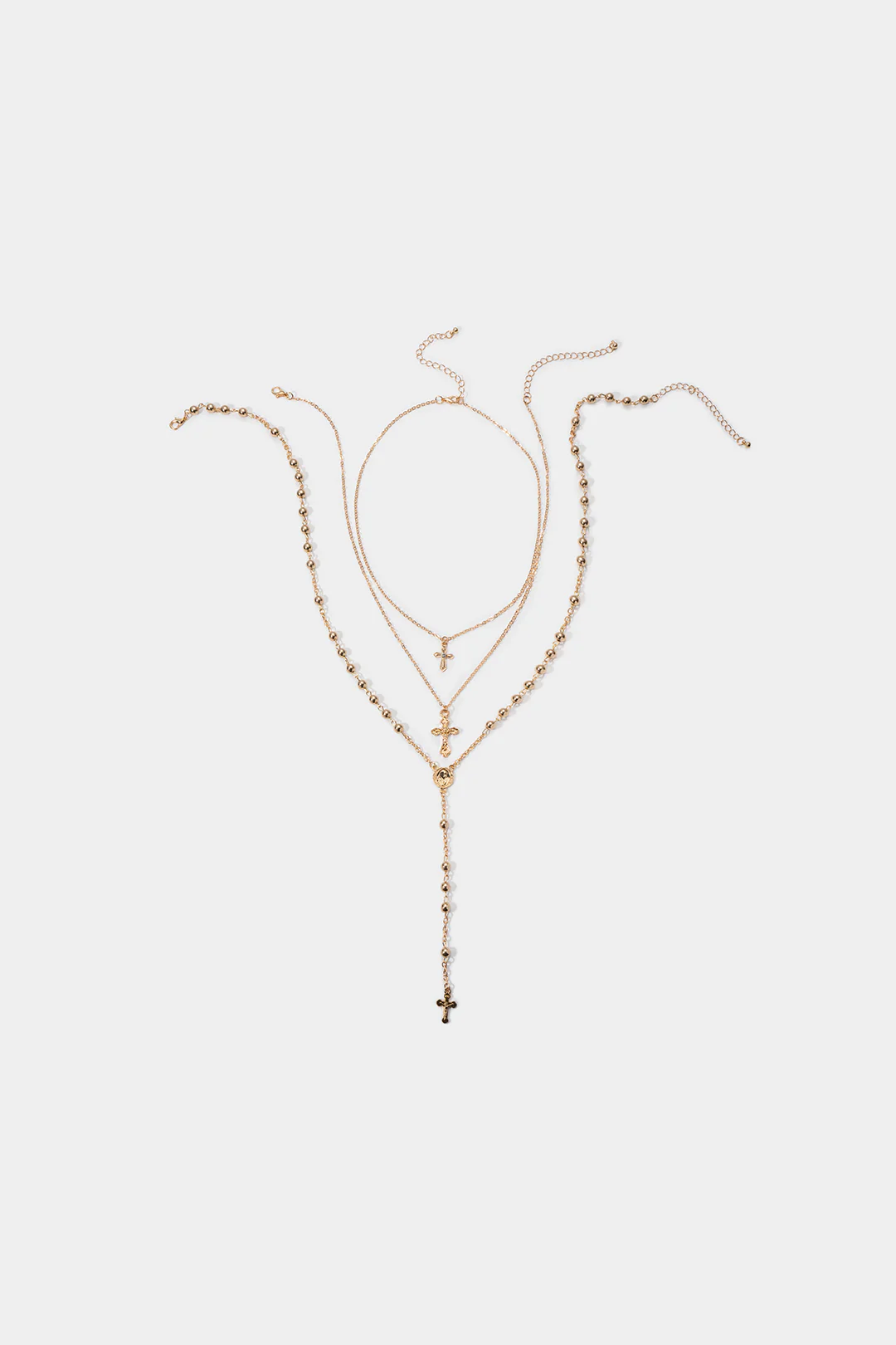 Multi-Layer Metallic Necklace - Flockneti