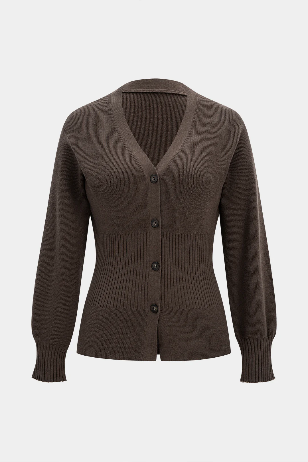 Knit Button Sweater Cardigan - Flockneti