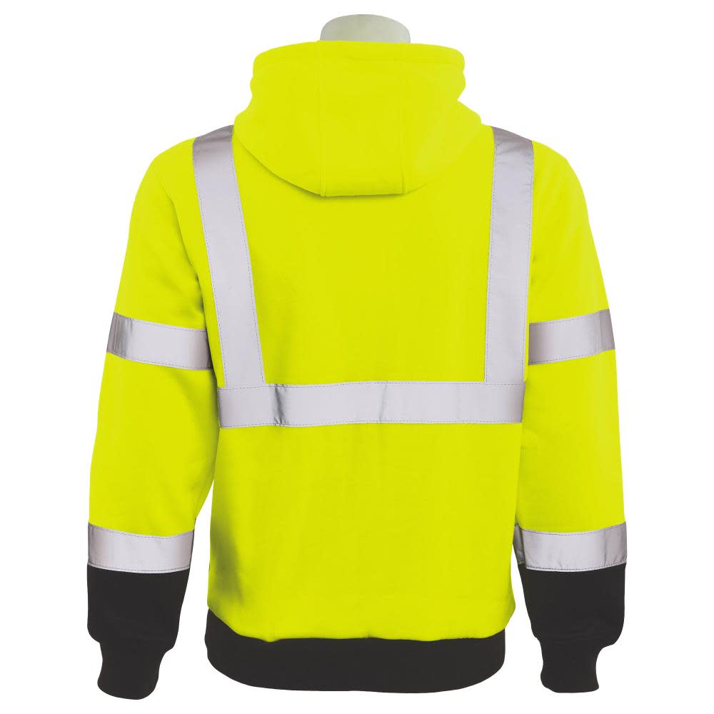 ERB W376B Hoodie Sweatshirt HVL/BK 5X - Flockneti
