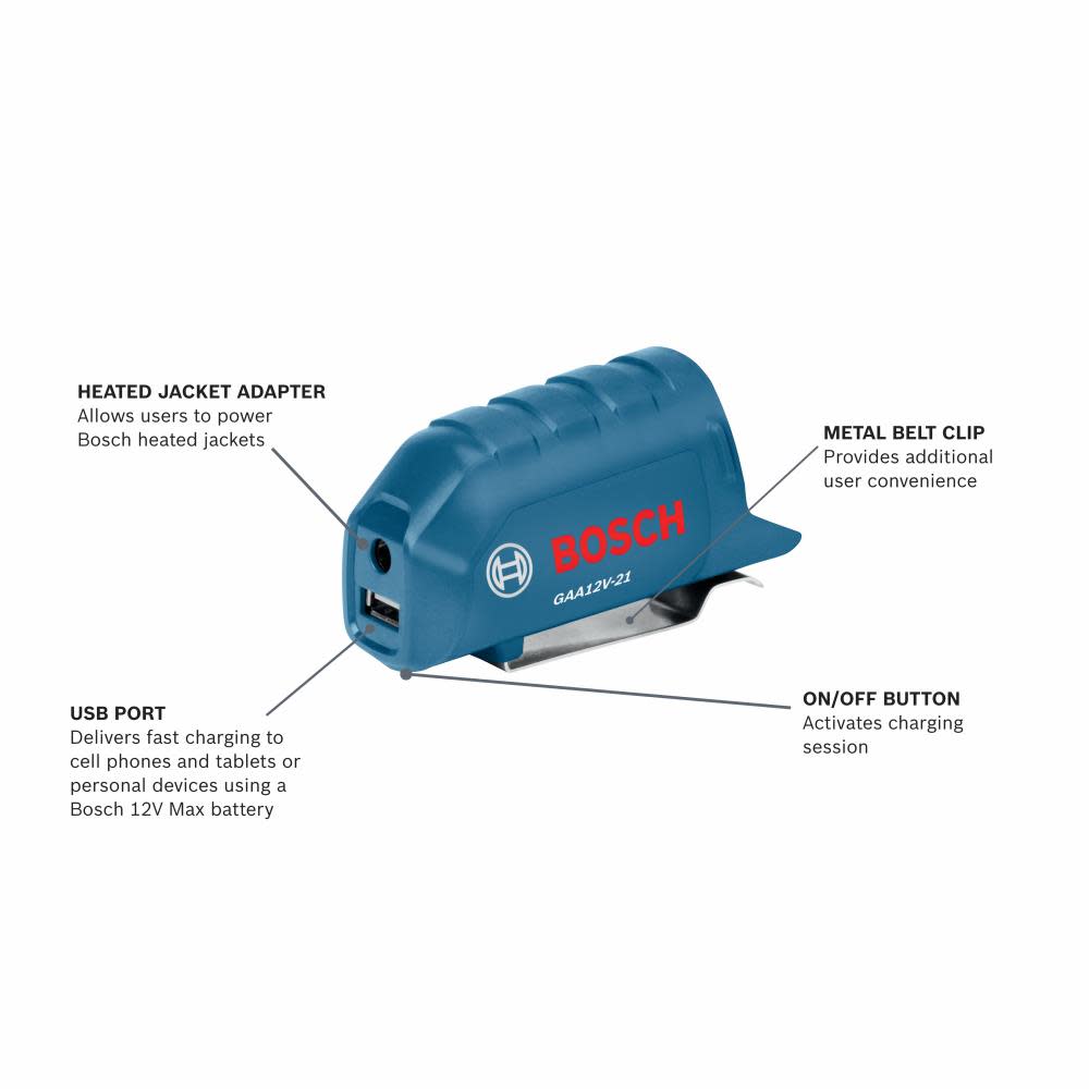 Bosch 12V Max Portable Power Adapter - Flockneti