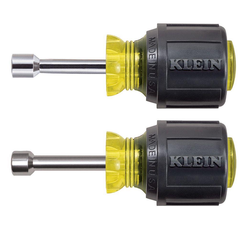 Klein Tools Magnetic Stubby Nut Driver Set 2 Pc - Flockneti