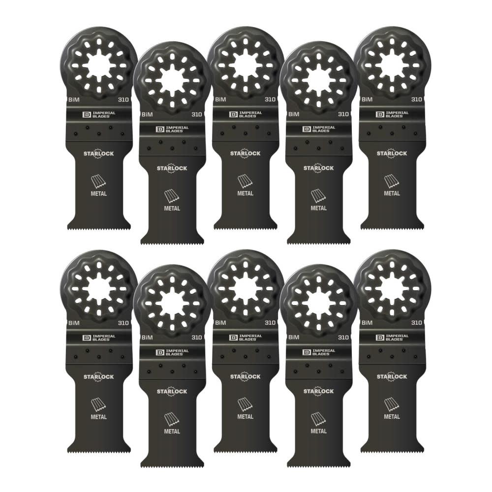 Imperial Blades IBSL310-10 Starlock 1-3/16″ Standard Thin Metal Blade 10PC - Flockneti
