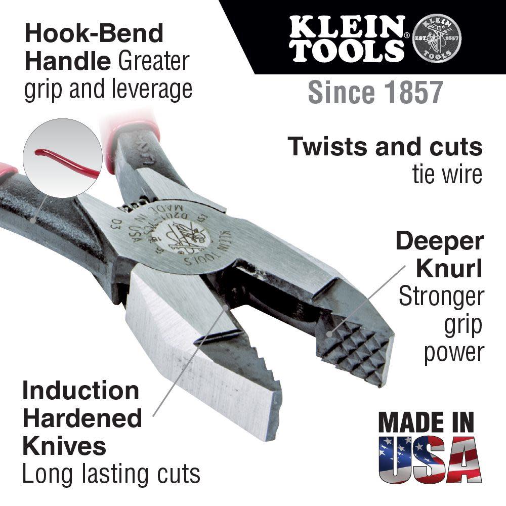 Klein Tools Ironworker’s Pliers Knurled 9″ - Flockneti