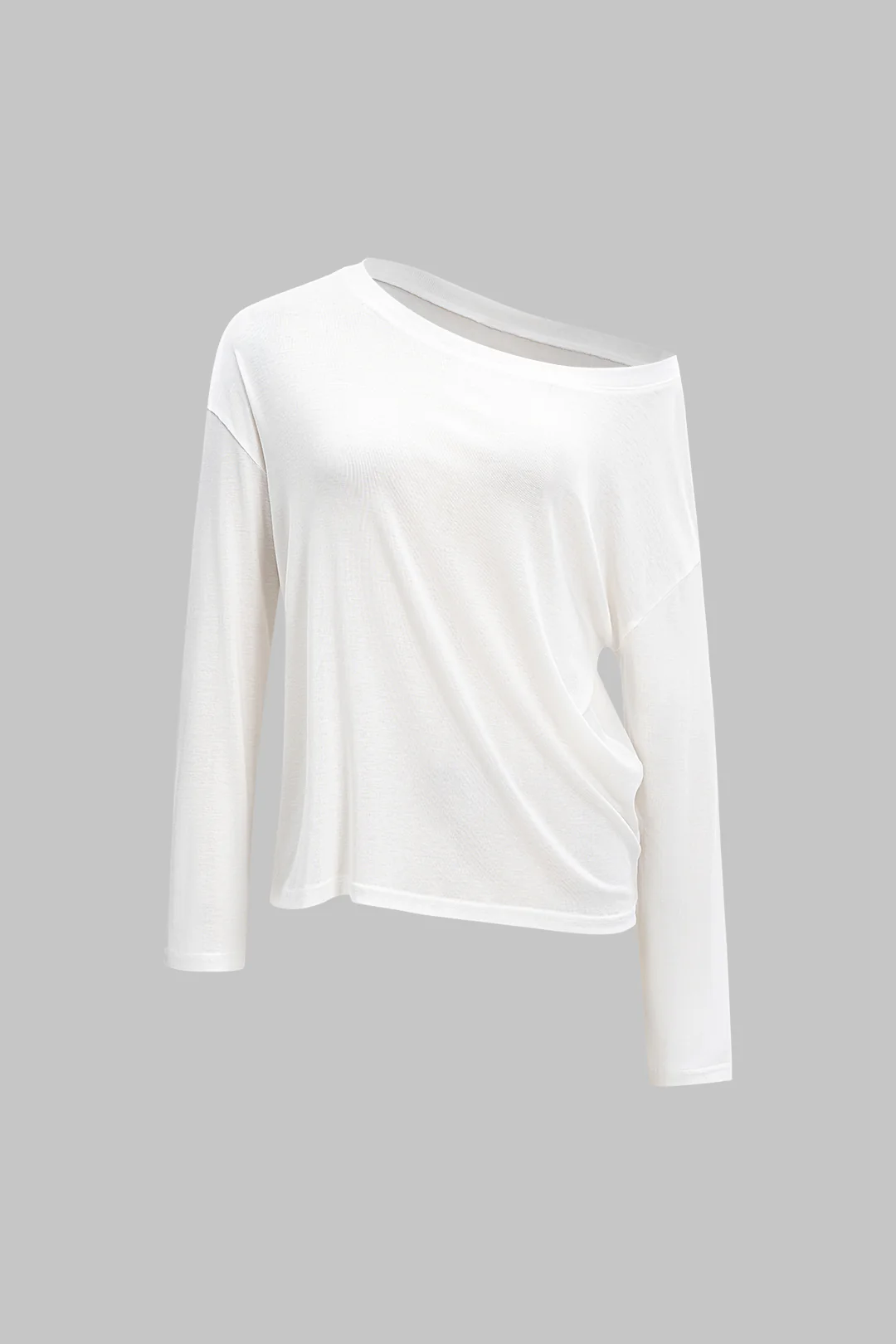 One Shoulder Long-Sleeve Top - Flockneti