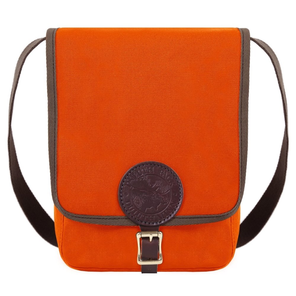 Duluth Pack 6 Liter Capacity Orange Haversack With Cotton Web Trim - Flockneti