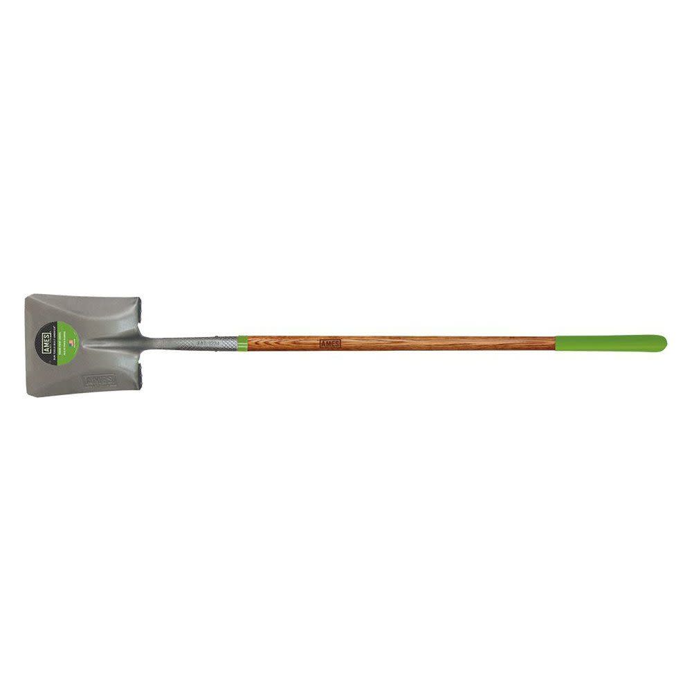 Ames Square Point Shovel with Wood Long-Handle - Flockneti