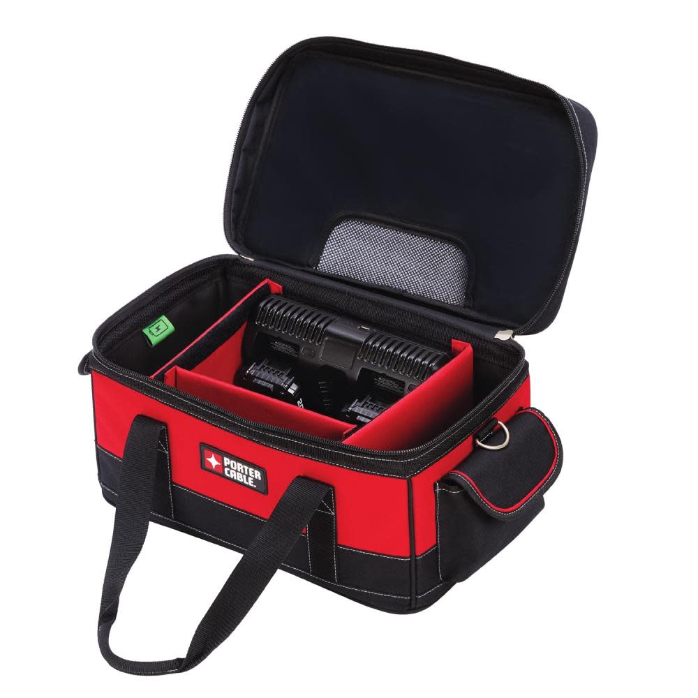 Porter Cable 20V MAX Dual Port Charger Bag (PCCB122C2) - Flockneti